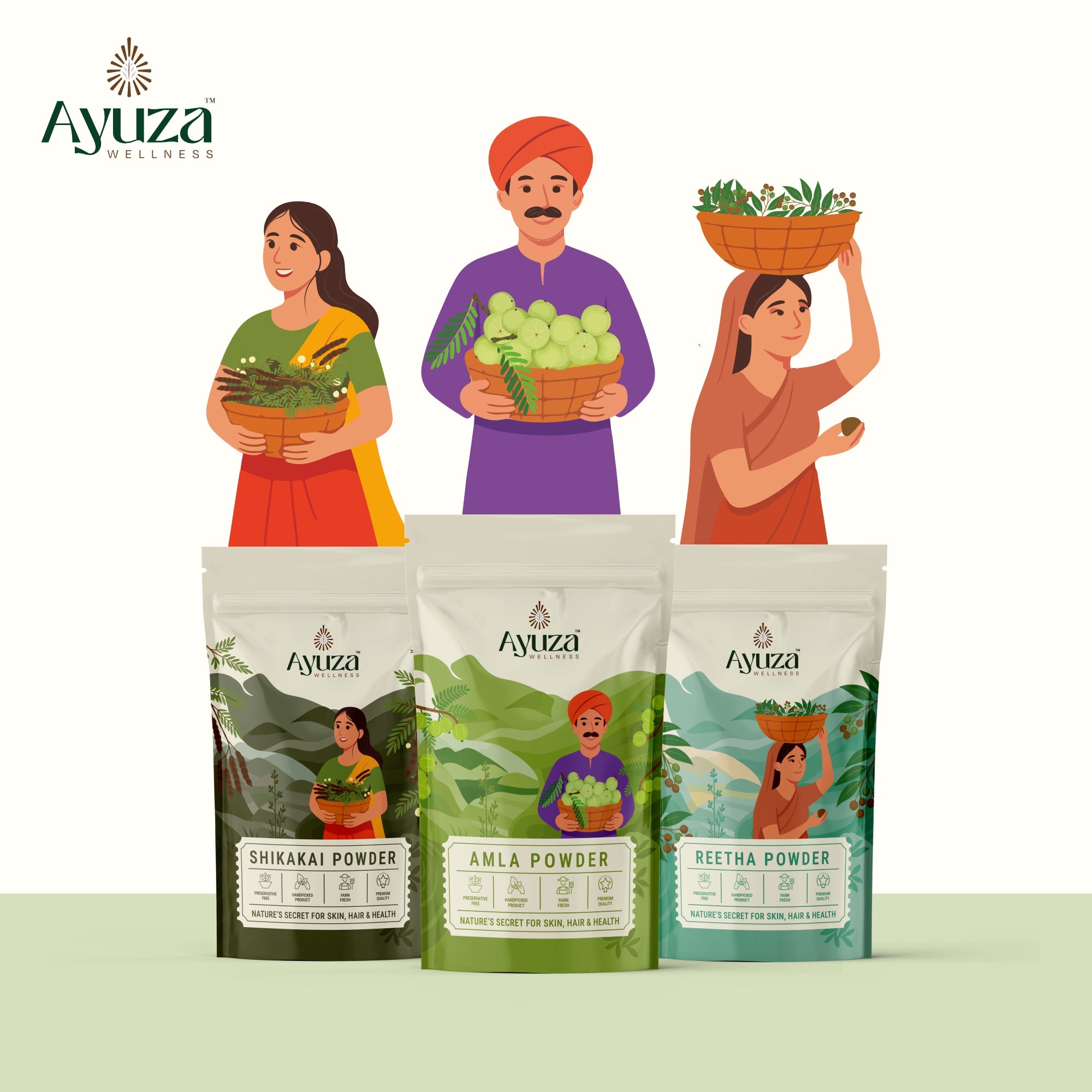 Pack Of 3 ( Amla, Reetha, Shikakai )