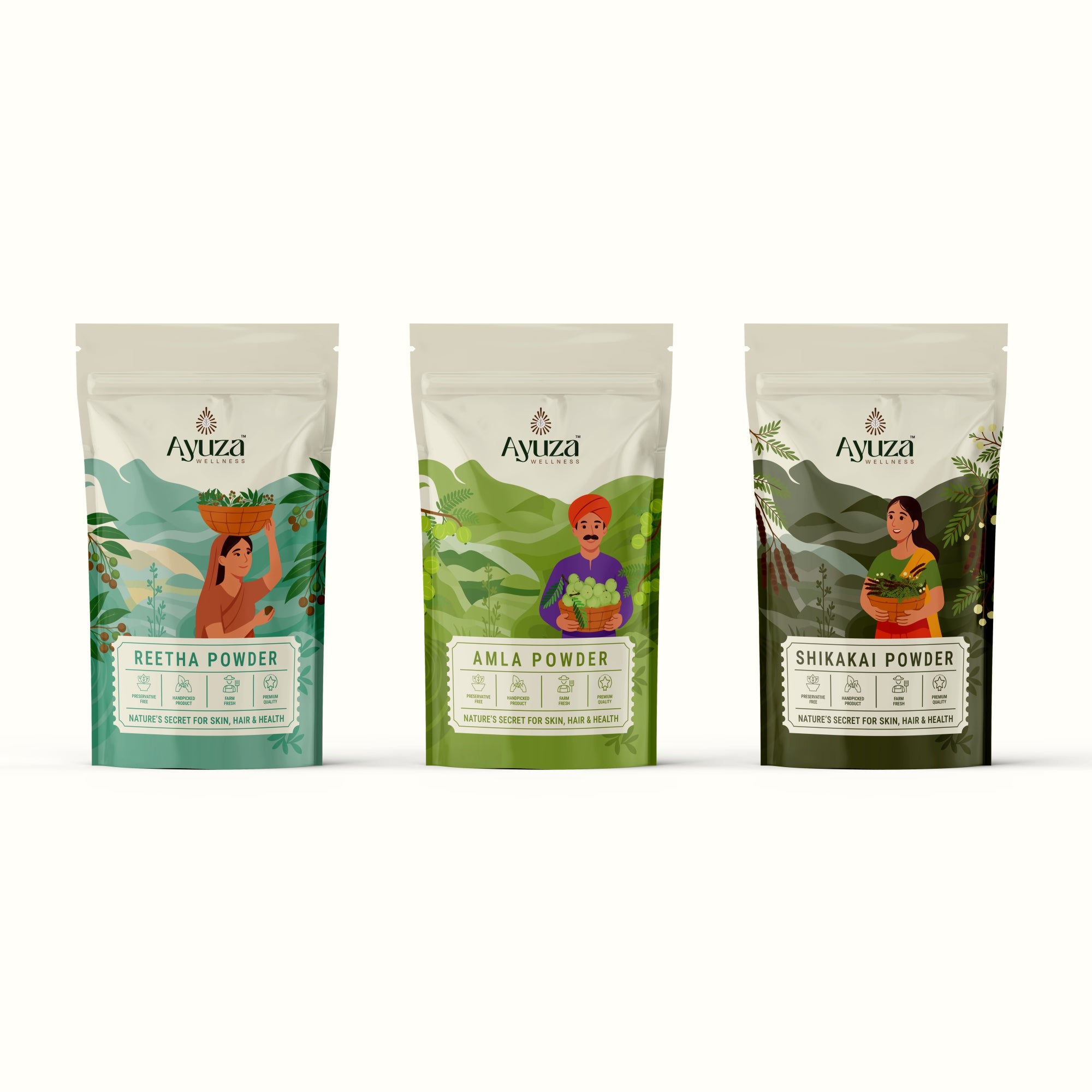 Pack Of 3 ( Amla, Reetha, Shikakai )